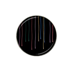 Falling Light Lines Perfection Graphic Colorful Hat Clip Ball Marker by Mariart