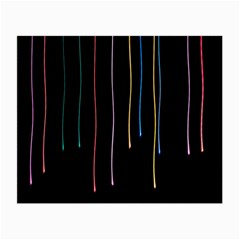 Falling Light Lines Perfection Graphic Colorful Small Glasses Cloth (2-side)