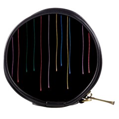 Falling Light Lines Perfection Graphic Colorful Mini Makeup Bags by Mariart