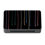 Falling Light Lines Perfection Graphic Colorful Memory Card Reader with CF Front