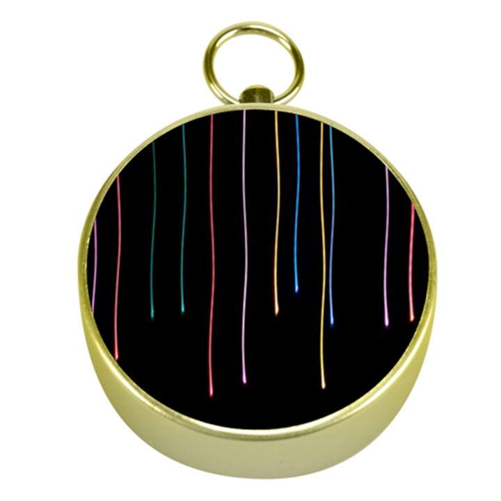 Falling Light Lines Perfection Graphic Colorful Gold Compasses