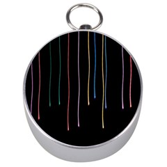 Falling Light Lines Perfection Graphic Colorful Silver Compasses by Mariart