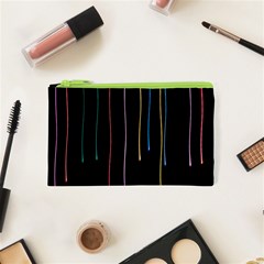 Falling Light Lines Perfection Graphic Colorful Cosmetic Bag (xs)