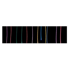 Falling Light Lines Perfection Graphic Colorful Satin Scarf (oblong)