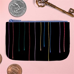 Falling Light Lines Perfection Graphic Colorful Large Coin Purse by Mariart