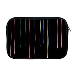 Falling Light Lines Perfection Graphic Colorful Apple Macbook Pro 17  Zipper Case by Mariart