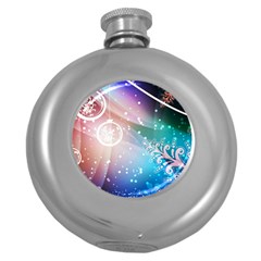 Christmas Round Hip Flask (5 Oz) by Mariart