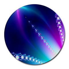 Flow Blue Pink High Definition Round Mousepads by Mariart