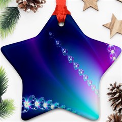 Flow Blue Pink High Definition Ornament (star) by Mariart