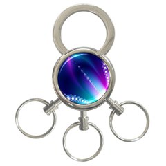 Flow Blue Pink High Definition 3-ring Key Chains by Mariart