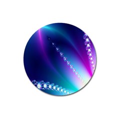 Flow Blue Pink High Definition Magnet 3  (round)