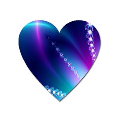 Flow Blue Pink High Definition Heart Magnet