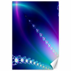 Flow Blue Pink High Definition Canvas 12  X 18  