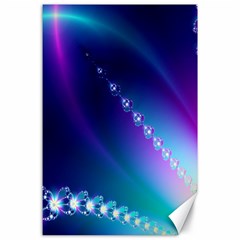 Flow Blue Pink High Definition Canvas 24  X 36  by Mariart