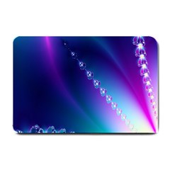 Flow Blue Pink High Definition Small Doormat  by Mariart