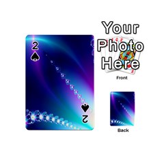 Flow Blue Pink High Definition Playing Cards 54 (mini)  by Mariart