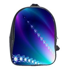 Flow Blue Pink High Definition School Bags (xl)  by Mariart