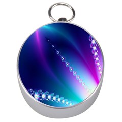 Flow Blue Pink High Definition Silver Compasses by Mariart