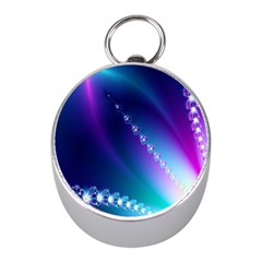 Flow Blue Pink High Definition Mini Silver Compasses by Mariart