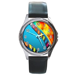 Color Dream Polka Round Metal Watch