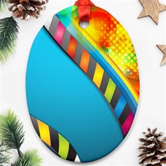 Color Dream Polka Ornament (oval) by Mariart