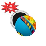 Color Dream Polka 1.75  Magnets (100 pack)  Front