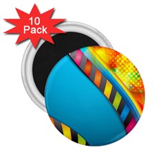 Color Dream Polka 2 25  Magnets (10 Pack)  by Mariart