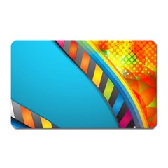 Color Dream Polka Magnet (rectangular)