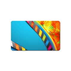 Color Dream Polka Magnet (name Card) by Mariart