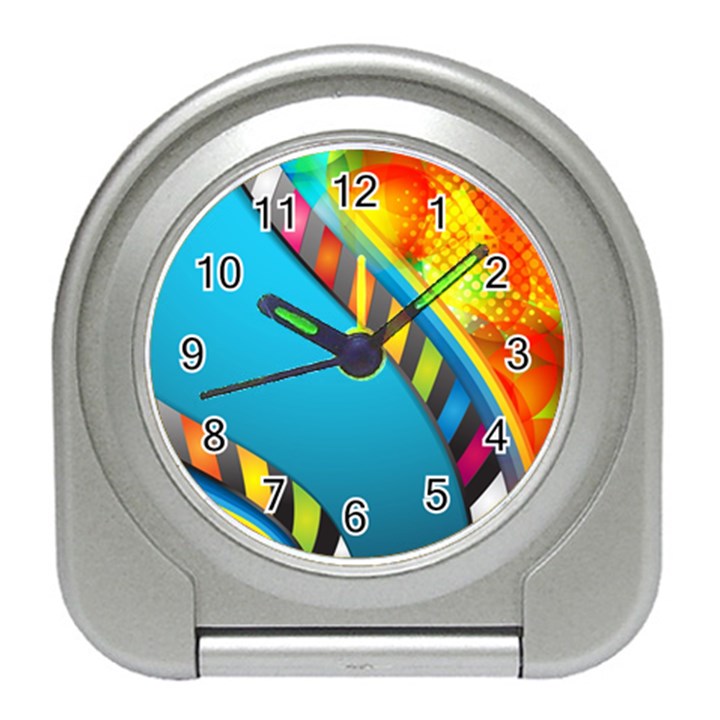 Color Dream Polka Travel Alarm Clocks