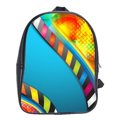 Color Dream Polka School Bags(large)  by Mariart