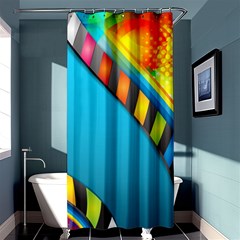 Color Dream Polka Shower Curtain 36  X 72  (stall)  by Mariart