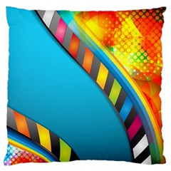 Color Dream Polka Large Cushion Case (one Side) by Mariart