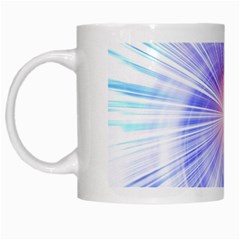 Creation Light Blue White Neon Sun White Mugs by Mariart