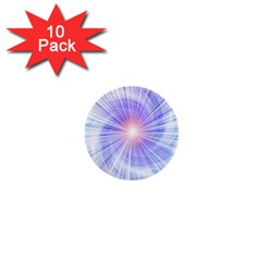 Creation Light Blue White Neon Sun 1  Mini Buttons (10 Pack)  by Mariart