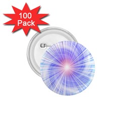 Creation Light Blue White Neon Sun 1 75  Buttons (100 Pack)  by Mariart