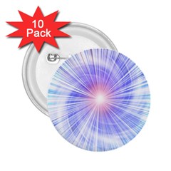 Creation Light Blue White Neon Sun 2 25  Buttons (10 Pack)  by Mariart