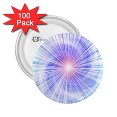 Creation Light Blue White Neon Sun 2 25  Buttons (100 Pack)  by Mariart