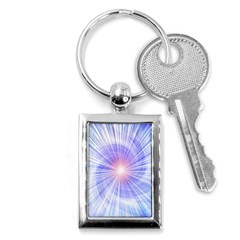 Creation Light Blue White Neon Sun Key Chains (rectangle) 