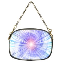 Creation Light Blue White Neon Sun Chain Purses (two Sides)  by Mariart