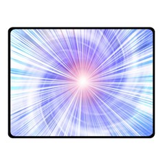 Creation Light Blue White Neon Sun Fleece Blanket (small) by Mariart