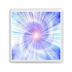 Creation Light Blue White Neon Sun Memory Card Reader (square) 