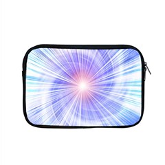 Creation Light Blue White Neon Sun Apple Macbook Pro 15  Zipper Case