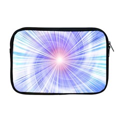 Creation Light Blue White Neon Sun Apple Macbook Pro 17  Zipper Case