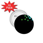 Green Black Widescreen 1.75  Buttons (10 pack) Front