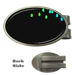 Green Black Widescreen Money Clips (oval) 