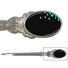 Green Black Widescreen Letter Openers