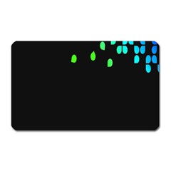 Green Black Widescreen Magnet (rectangular) by Mariart