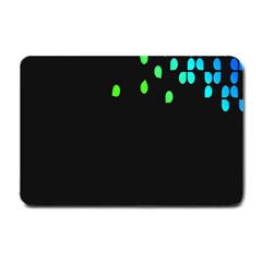 Green Black Widescreen Small Doormat  by Mariart