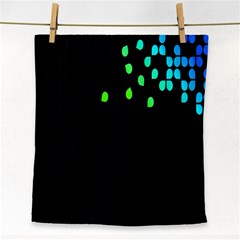 Green Black Widescreen Face Towel by Mariart